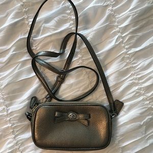Coach Silver Crossbody clutch